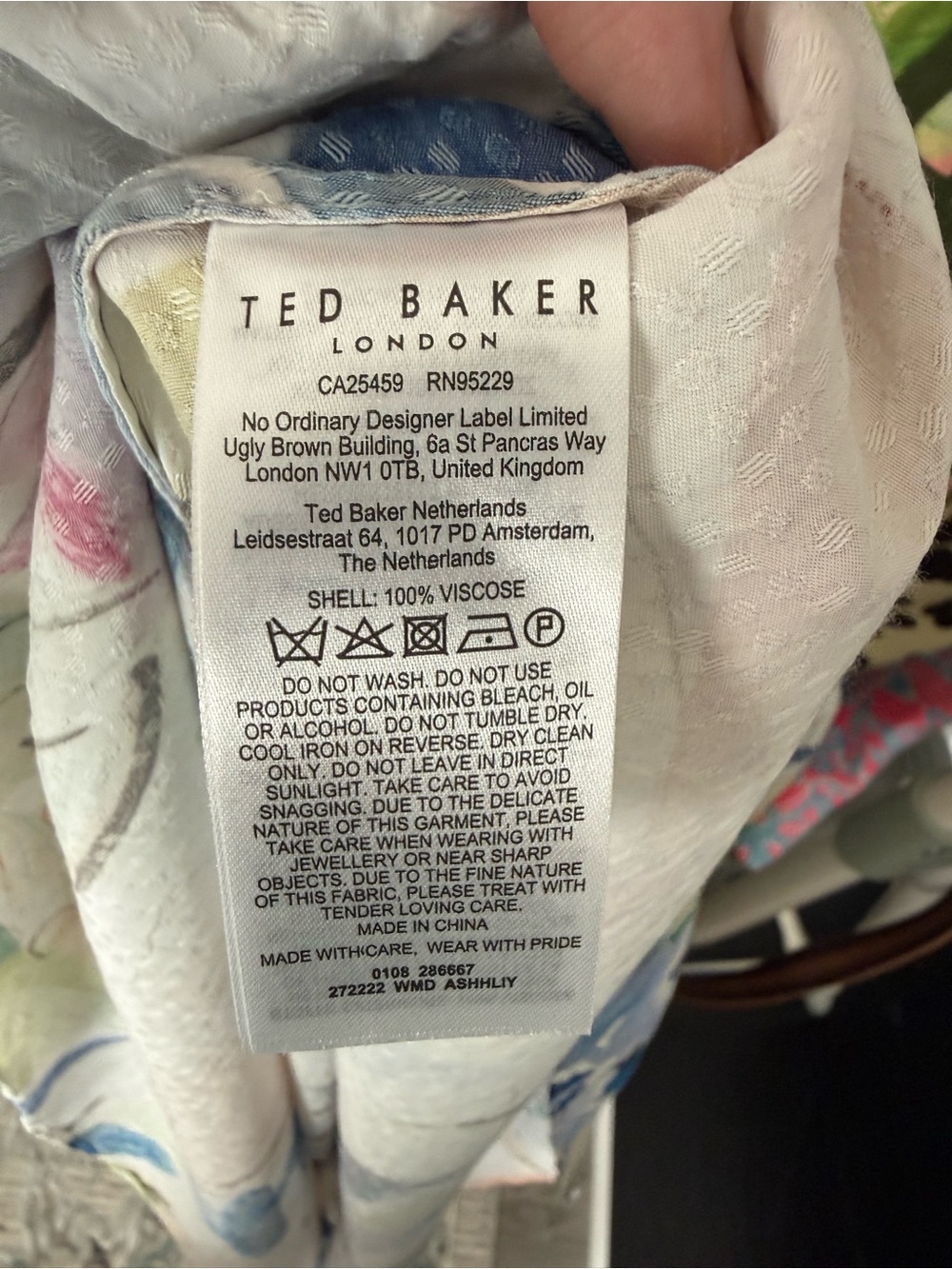 Ted Baker Ashhliy Strappy V-Neck Maxi Dress Size 1   SZ 1 - Picture 5 of 11